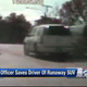 Illustration for article titled Cop stops runaway SUV seconds before disaster